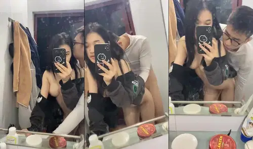 [clip sex] Địt bé sinh viên cực phẩm trước gương quay clip kỷ niệm sieukhung